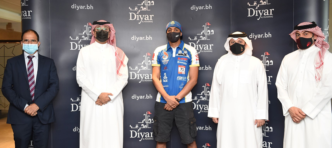 Diyar Al Muharraq Golden Sponsor of Bahraini Motorcyclist Salman Mohammed at the Dakar Rally 2021 in Saudi Arabia